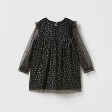Zara Black Sparkly Tulle Dress Daisy Size 3-4