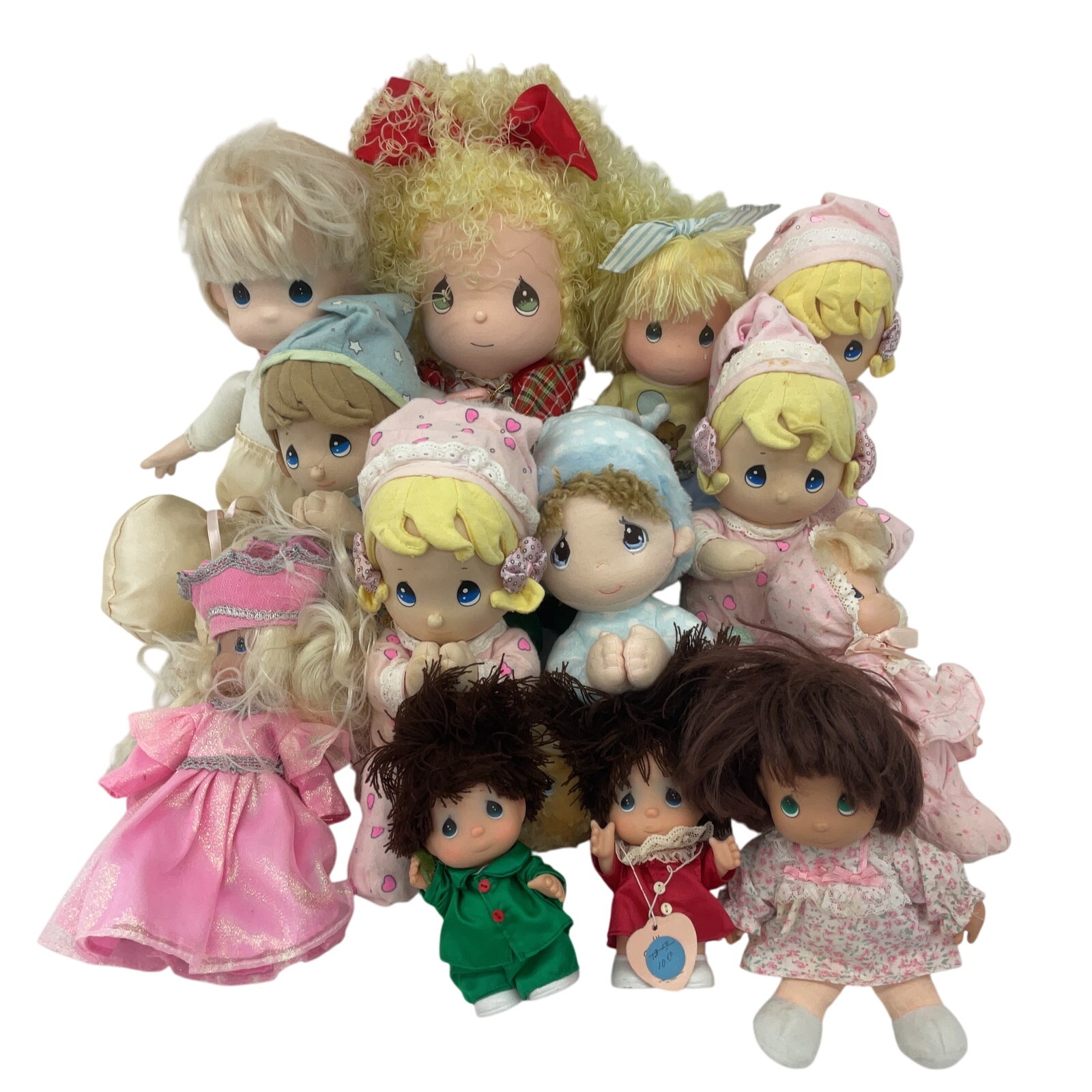 Precious Moments Preowned Mixed Plush Play Baby Dolls Christian Toys LOT 4 lbs
