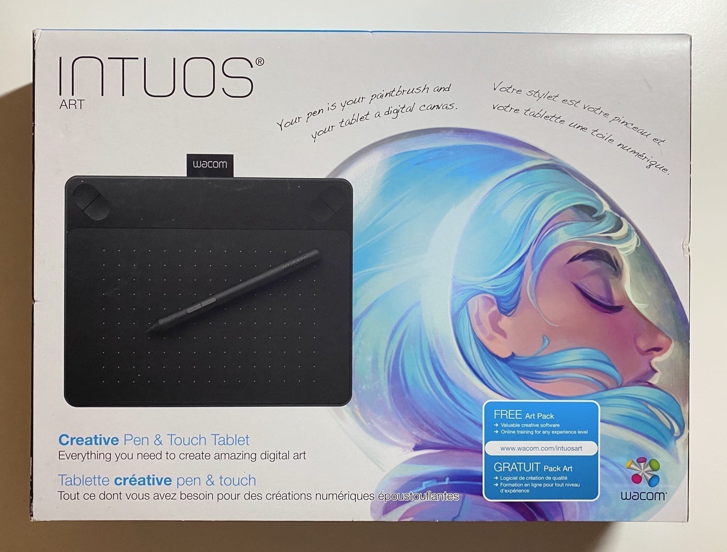 Wacom Intuos Creative Art Tablet CTH490AK (Small) Includes Wireless Pen/Stylus