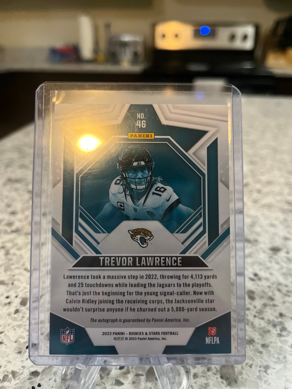 Trevor Lawrence rookies and stars auto 3/5 RARECARD Football