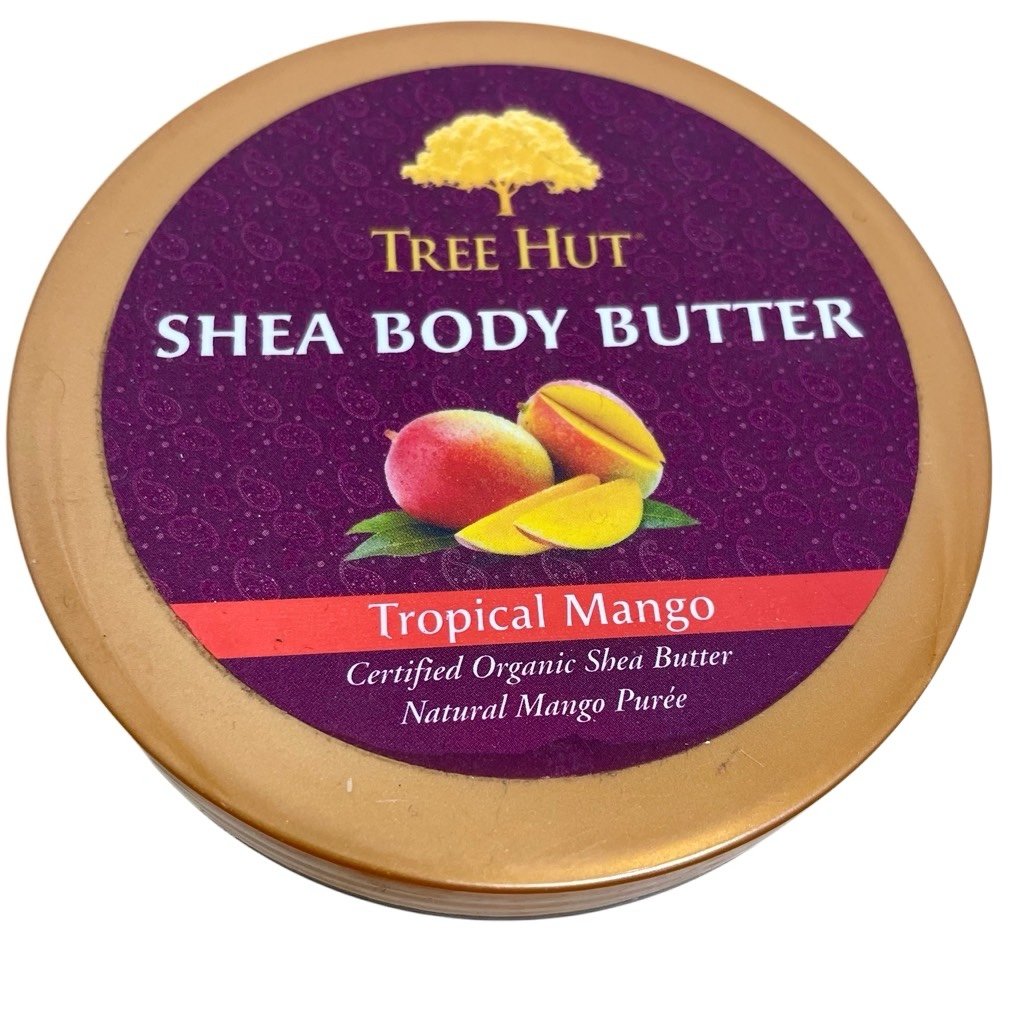 New Tree Hut 24-Hr Intense Hydrating Shea Body Butter TROPICAL MANGO 7oz 198g