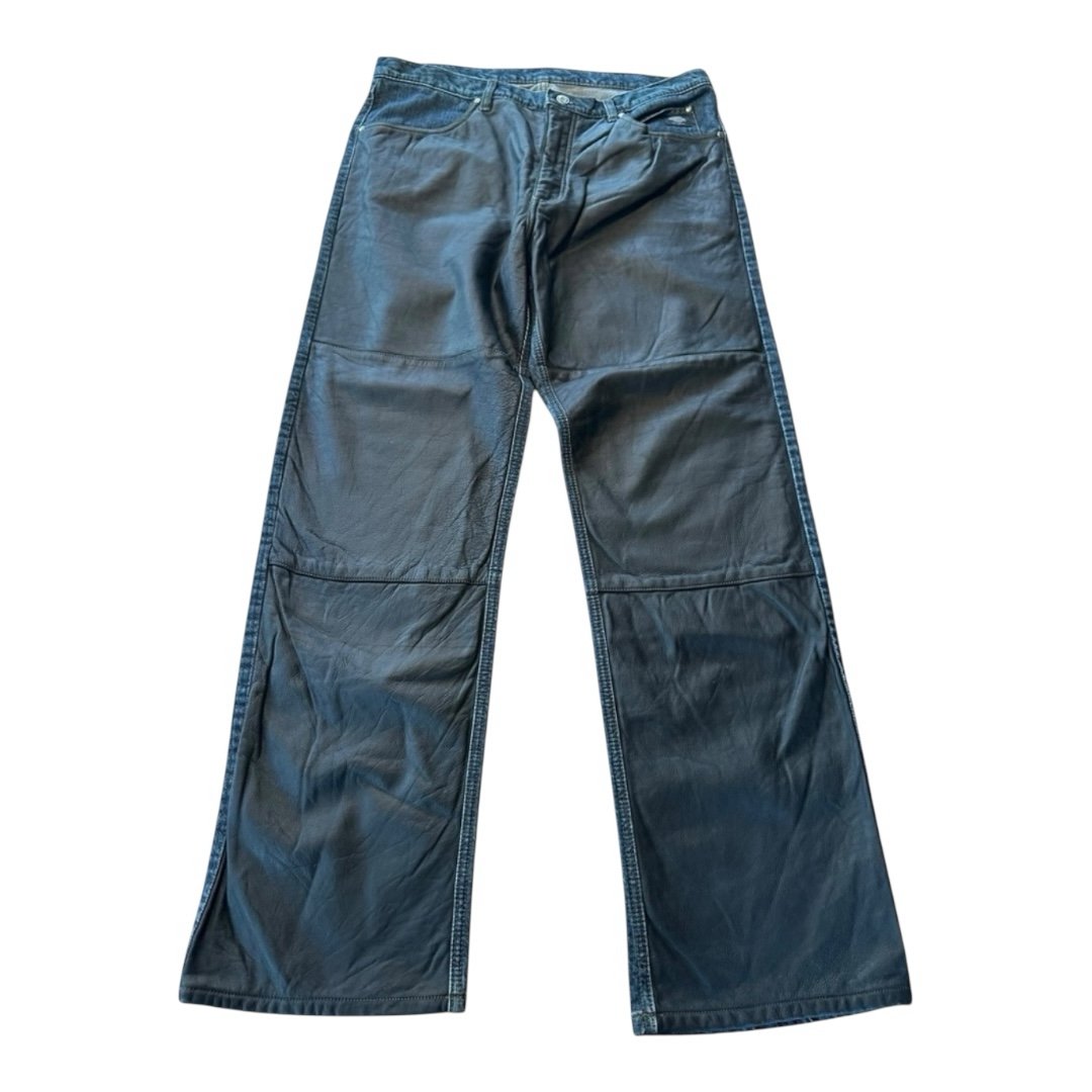 パンツ coating wax boot cut jeans archive y2k Coating wax bootcut jeans archive Y2K Boot cut