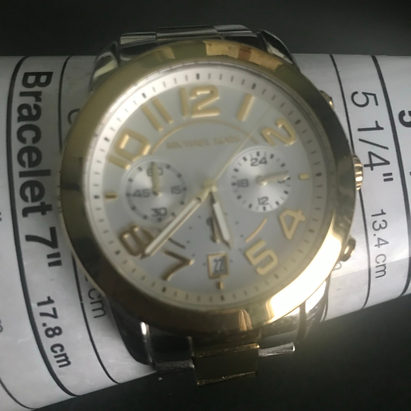 Michael Kors Two-tone Women’s Stainless Steel Chronograph Watch MK5748