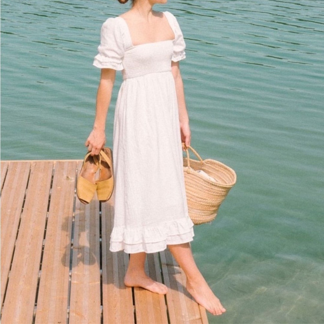 Girl and the Sun Soleil Midi Dress Size Small