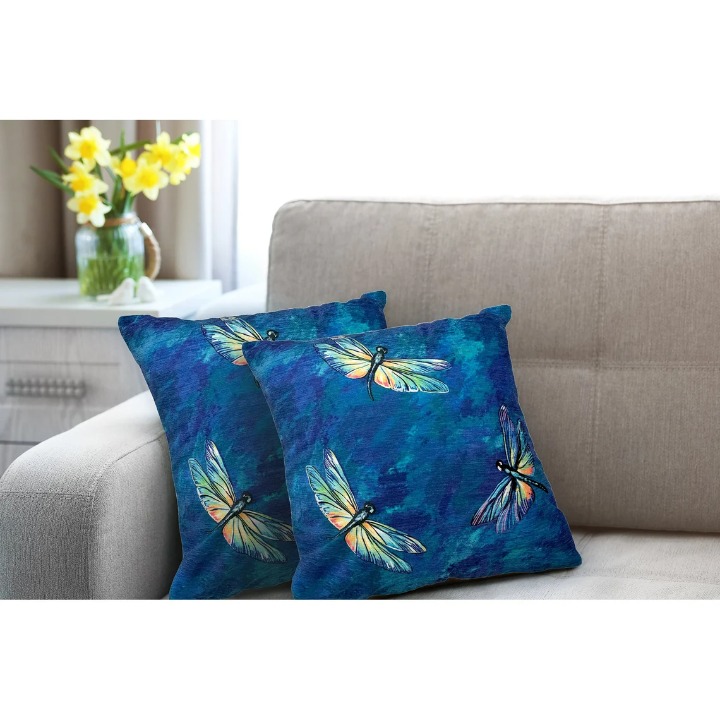Home Decor Pillow/Dragonfly Decorative Pillow 2 Pieces
