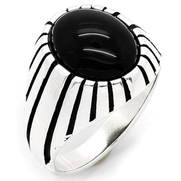 925 Sterling Silver Onyx Me's