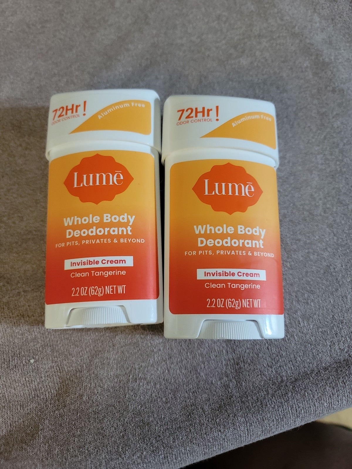 LUME DUO- 2 CLEAN TANGERINE WHOLE BODY DEODORANTS