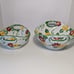 Temp-tations by Tara Floral Embroidery Nesting Bowls Red Yellow Flowers