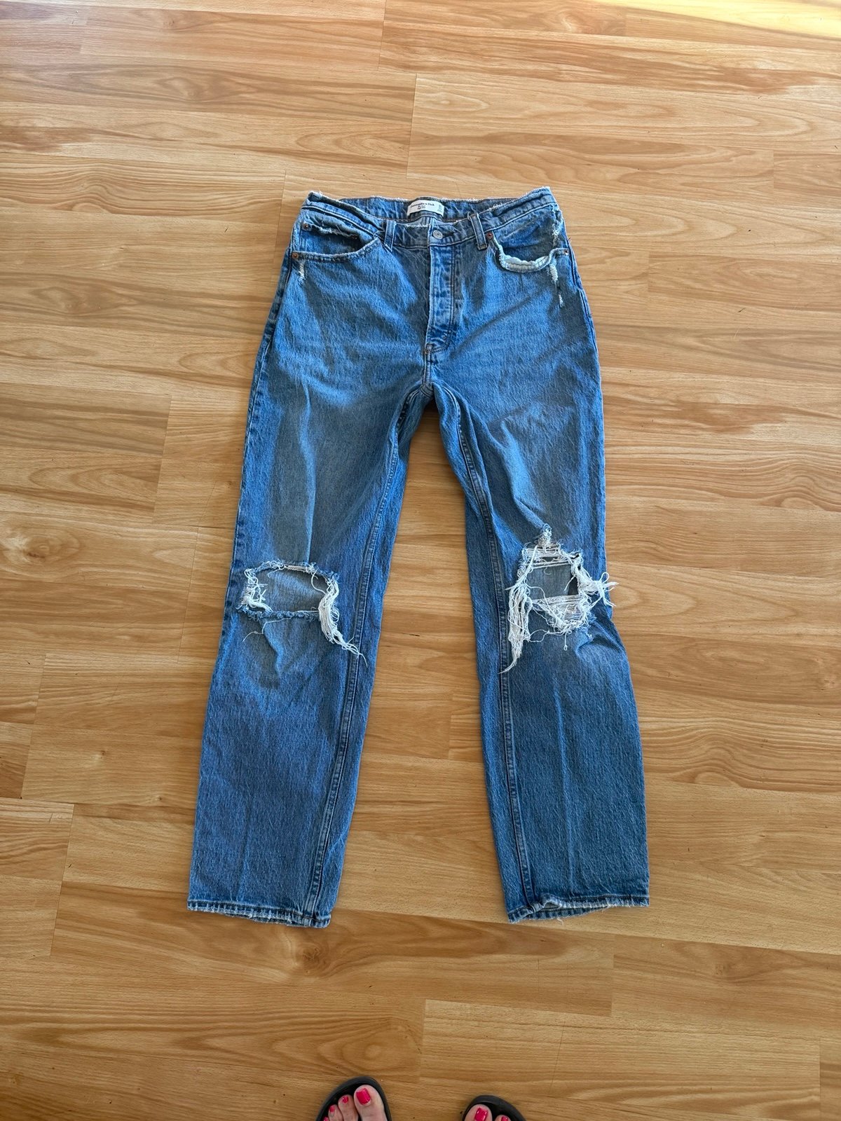 Super Cute Abercrombie & Fitch The Dad High Rise Jeans - Sz 30/10