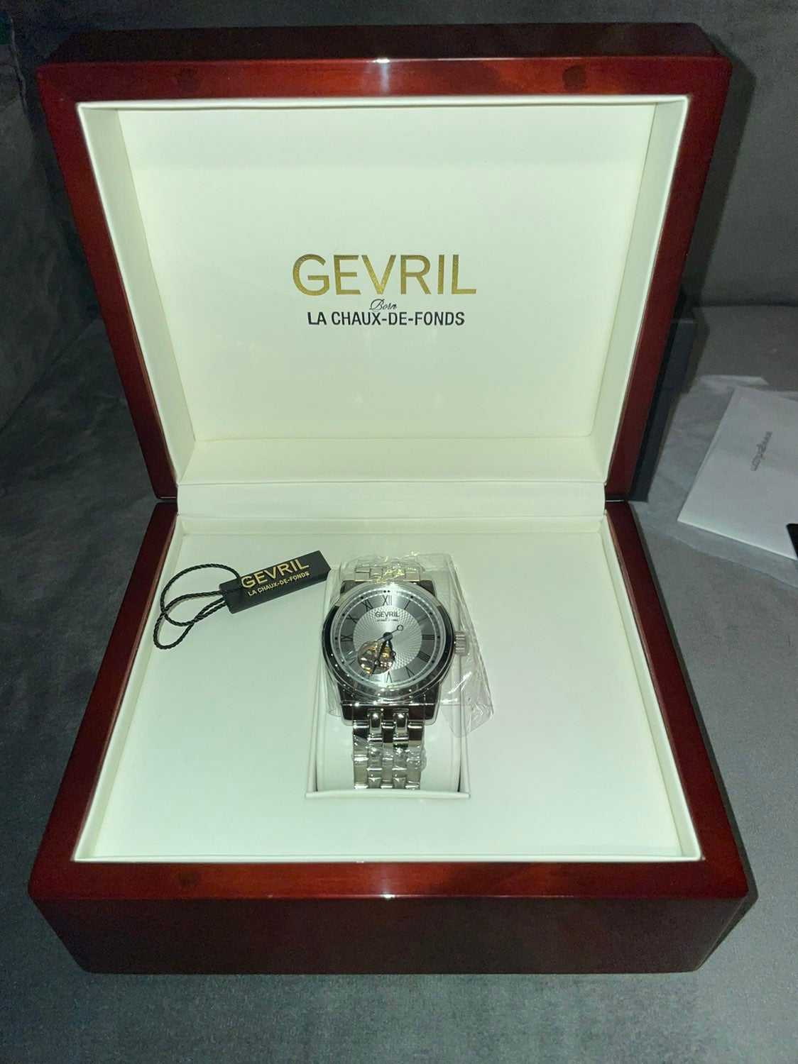 Men's Gevril watch.