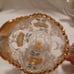 Sugar & creamer set with lid vintage roses sketched on glass
