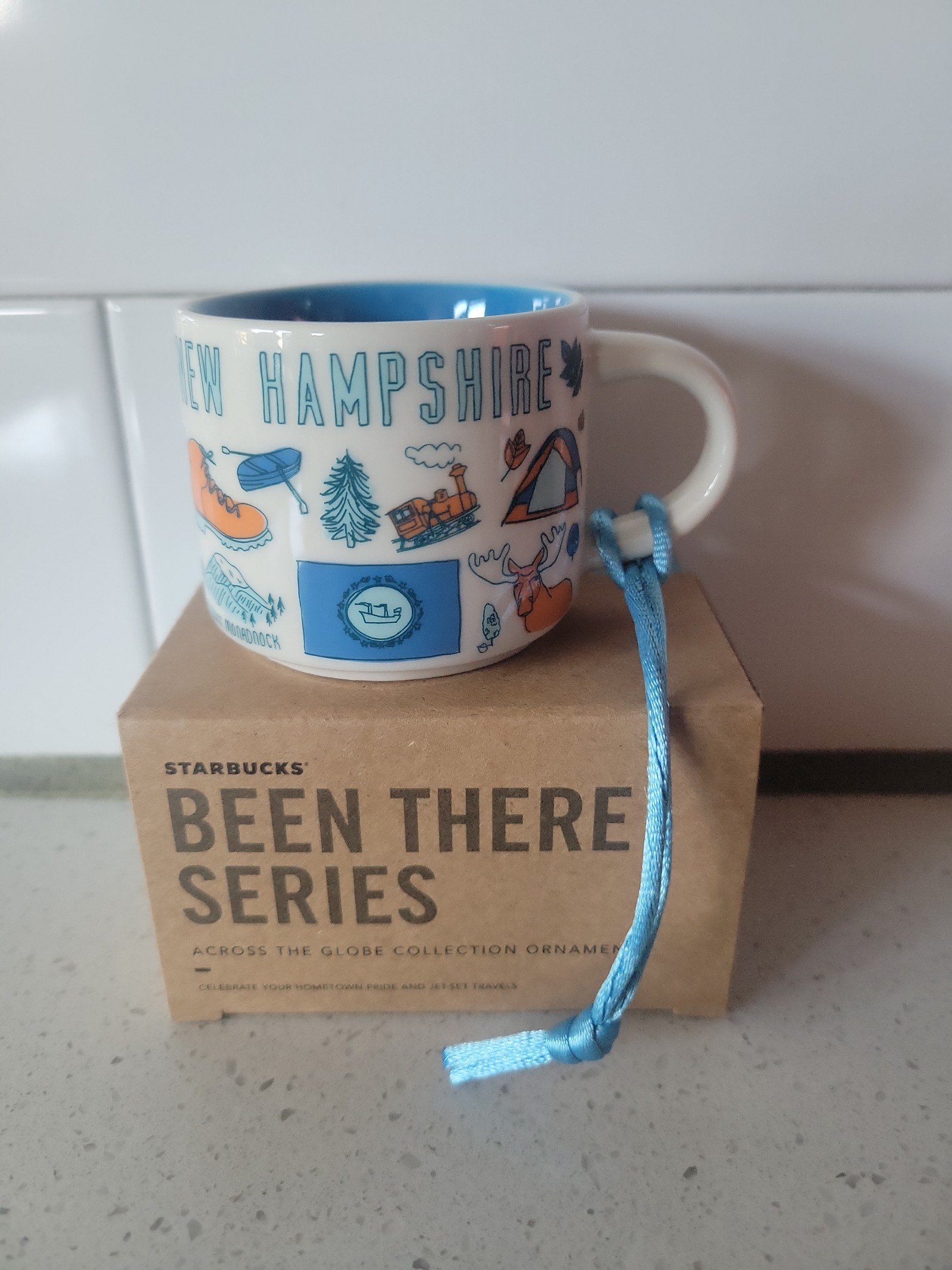 Starbucks New Hampshire Mini Mug Ornament Been There Series 2023 DISCONTINUED