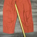 Free People Take Me With You Linen Blend Pants Drawstring Size XS ORANGE NWOT