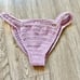 She Made Me Dhari Crochet Halter Bikini Top & Bottom Set in Lavender Purple M/L