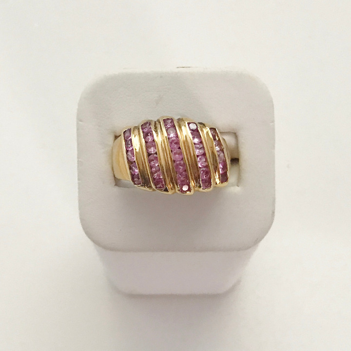 Vintage Silver Gold Plated Ring size 10