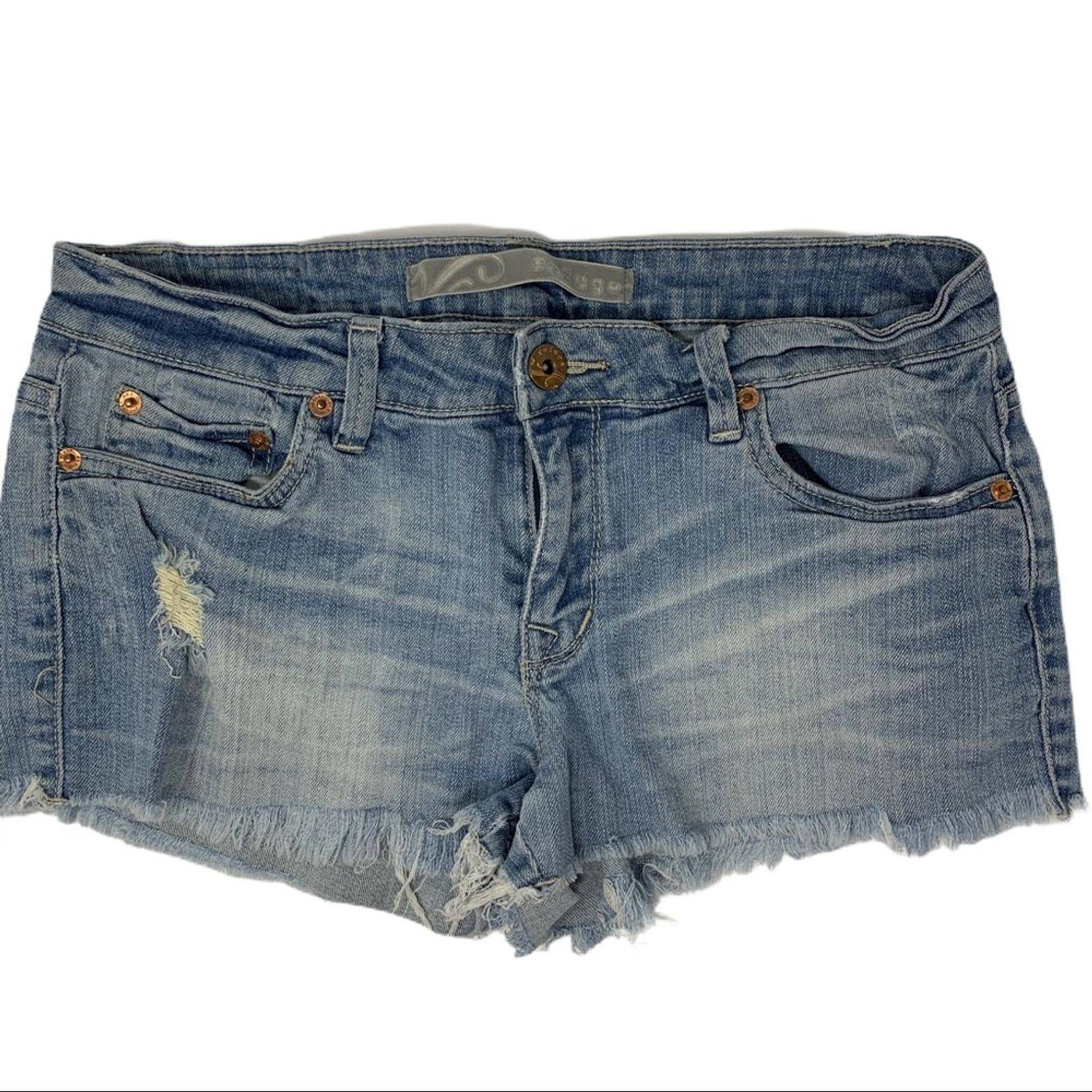 Refuge distressed denim cutoff shorts 9