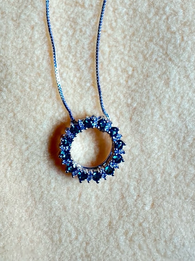 Natural Emerald Pendant, Circle Of Life Pendant