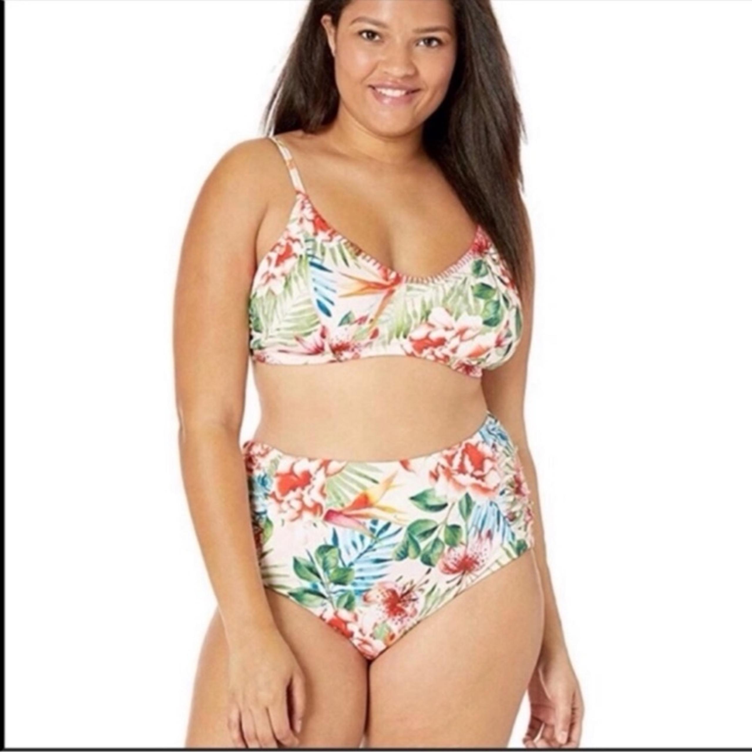 Lucky Brand Plus Size High Waist Bikini