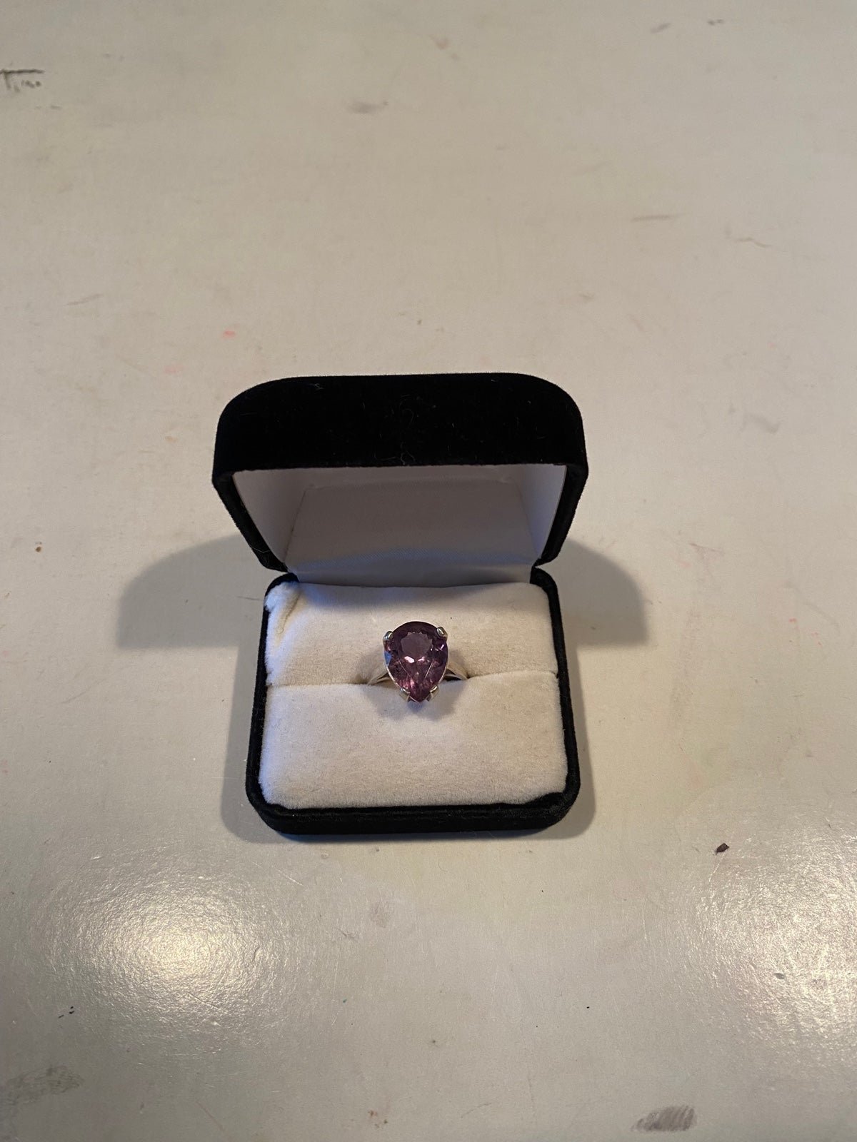 Sterling Silver Amethyst Ring with box