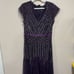 Adrianna Papell EU 48 Purple Beaded Maxi Formal Dress