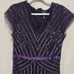 Adrianna Papell EU 48 Purple Beaded Maxi Formal Dress