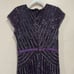 Adrianna Papell EU 48 Purple Beaded Maxi Formal Dress