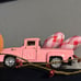 Mini Valentine’s Day Metal Farm Truck with 2 Hearts