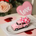Mini Valentine’s Day Metal Farm Truck with 2 Hearts