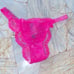 XL VERY SEXY Panty Underwear Thong V-String Lace Mesh Brazilian Bombshell pink