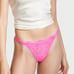 XL VERY SEXY Panty Underwear Thong V-String Lace Mesh Brazilian Bombshell pink