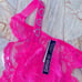 XL VERY SEXY Panty Underwear Thong V-String Lace Mesh Brazilian Bombshell pink