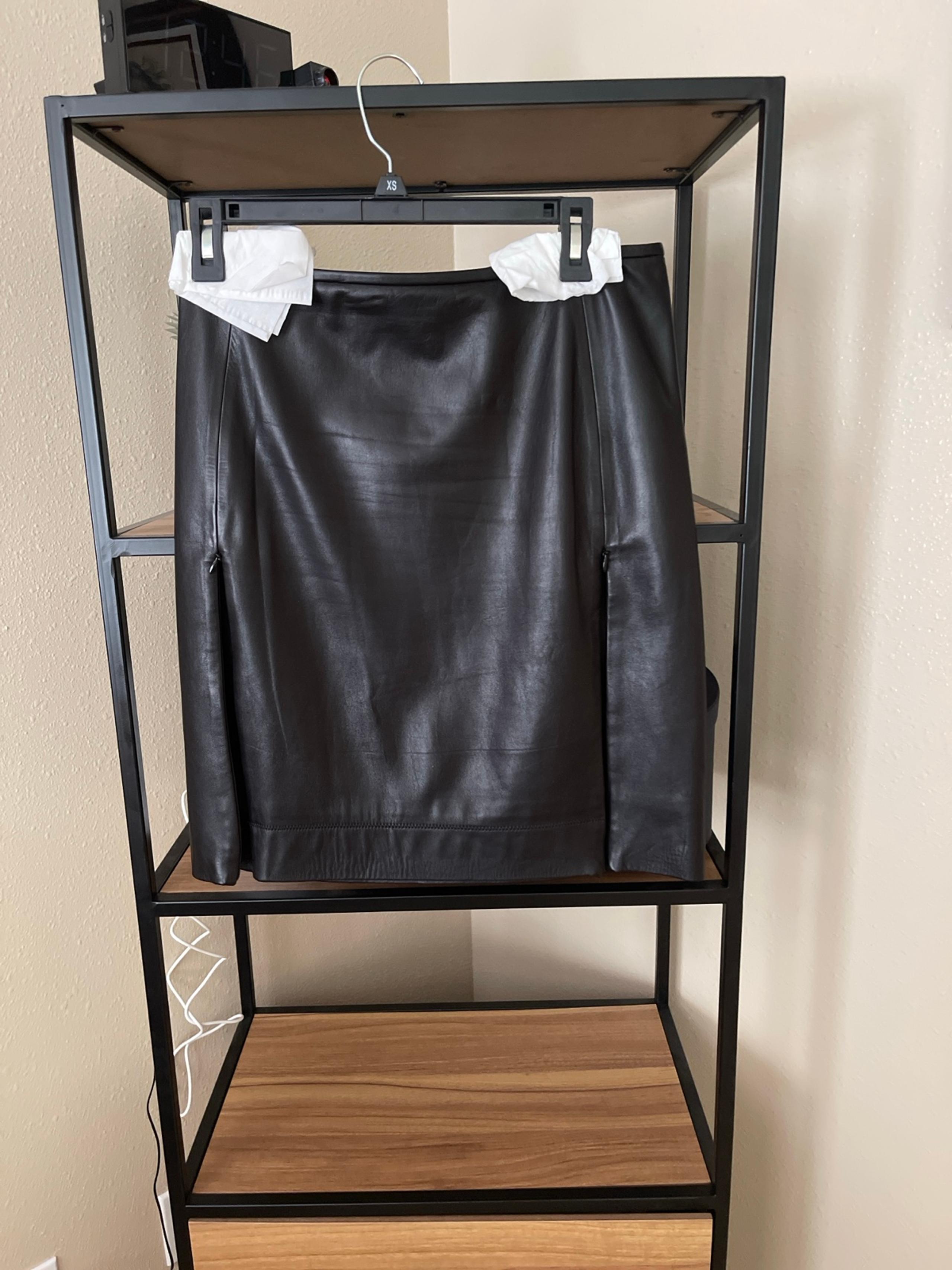 diane von furstenberg leather skirt