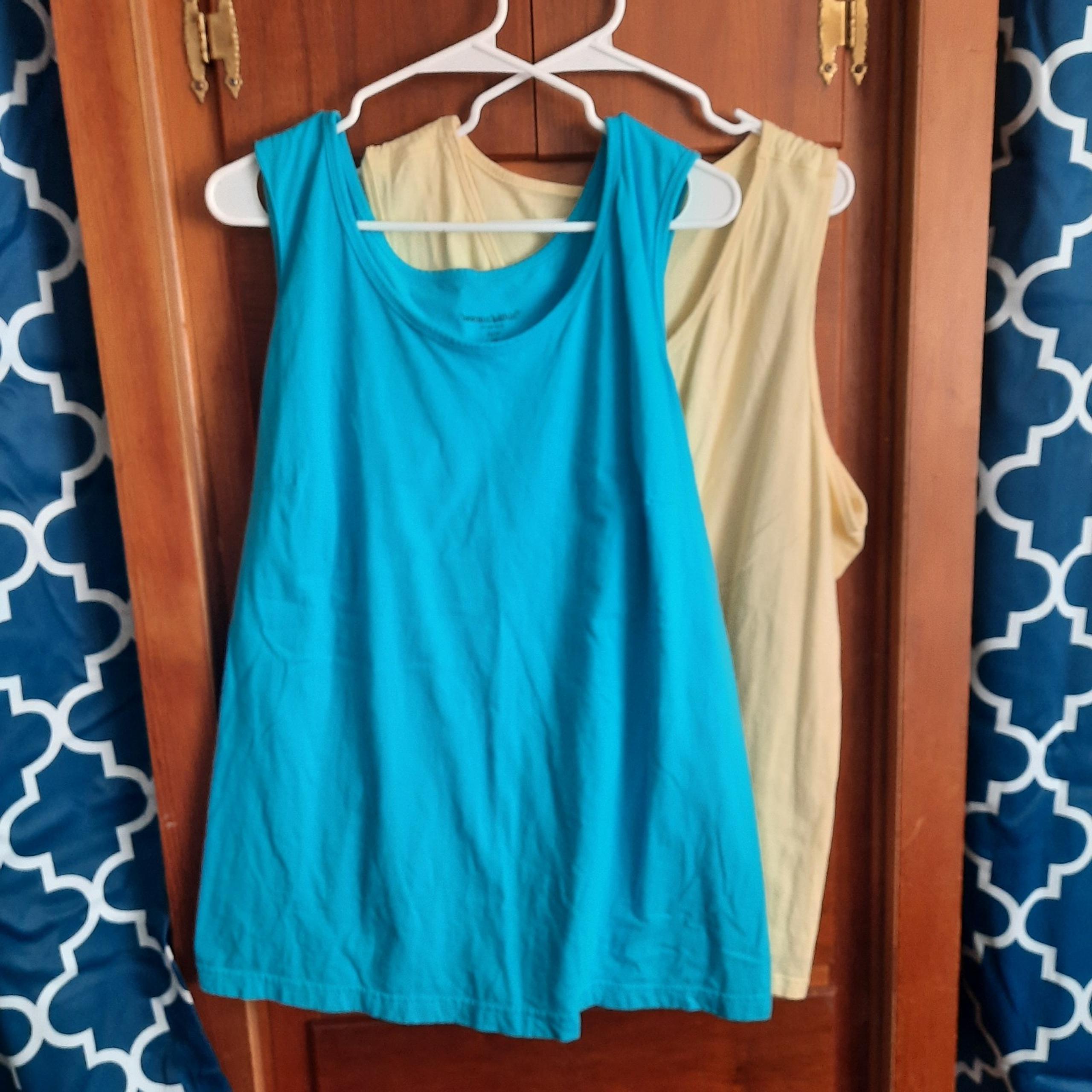 Lot of 2 new tank tops size 22-24 - Womar Glass