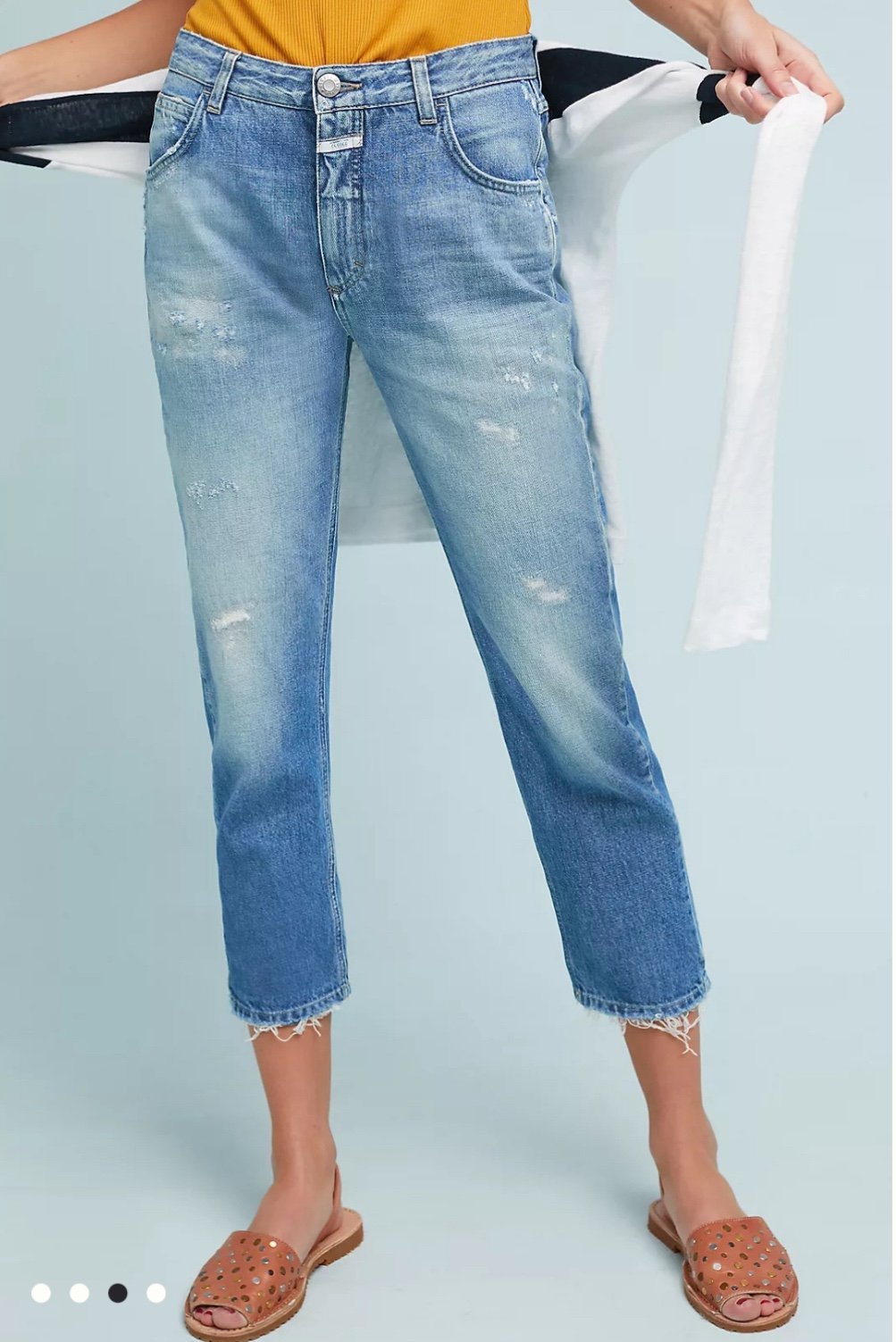 CLOSED Heartbreaker High-Rise Relaxed Cropped Jeans Blue 31
