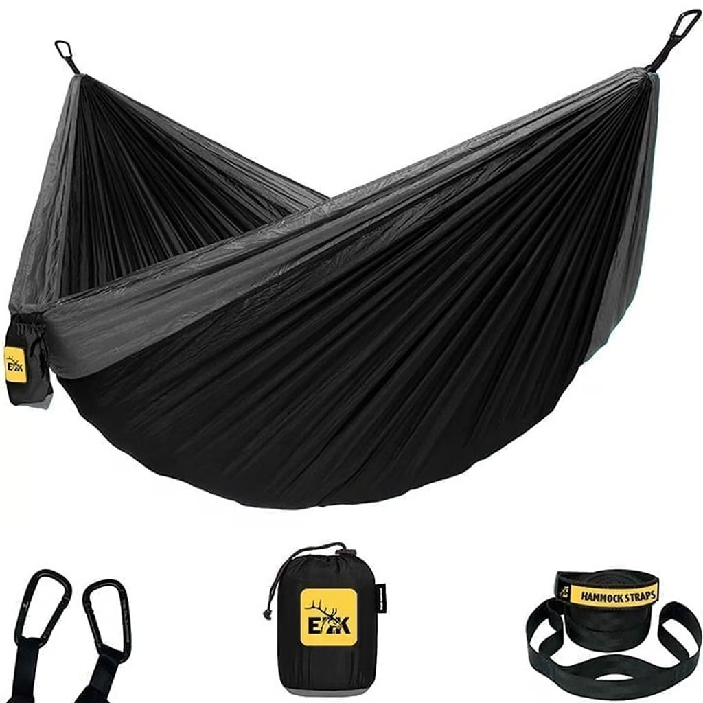 ELK Single Person Hammock with Tree Straps for Outdoor Camping Adventures
