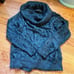 FOIL teal feathery cowl neck sweater size medium