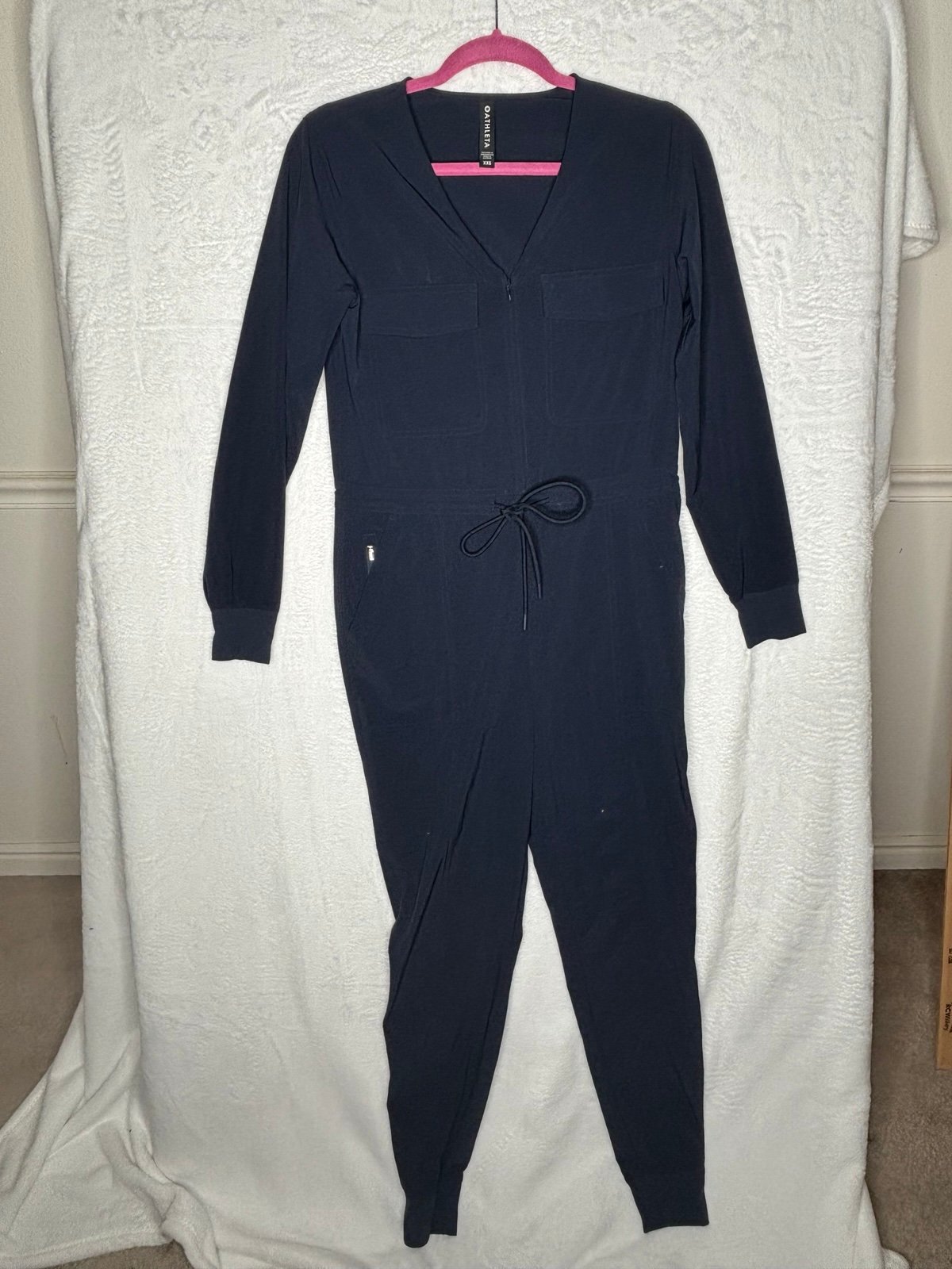 Athleta Zuma Jumpsuit, NAVY Blue SIZE XXS