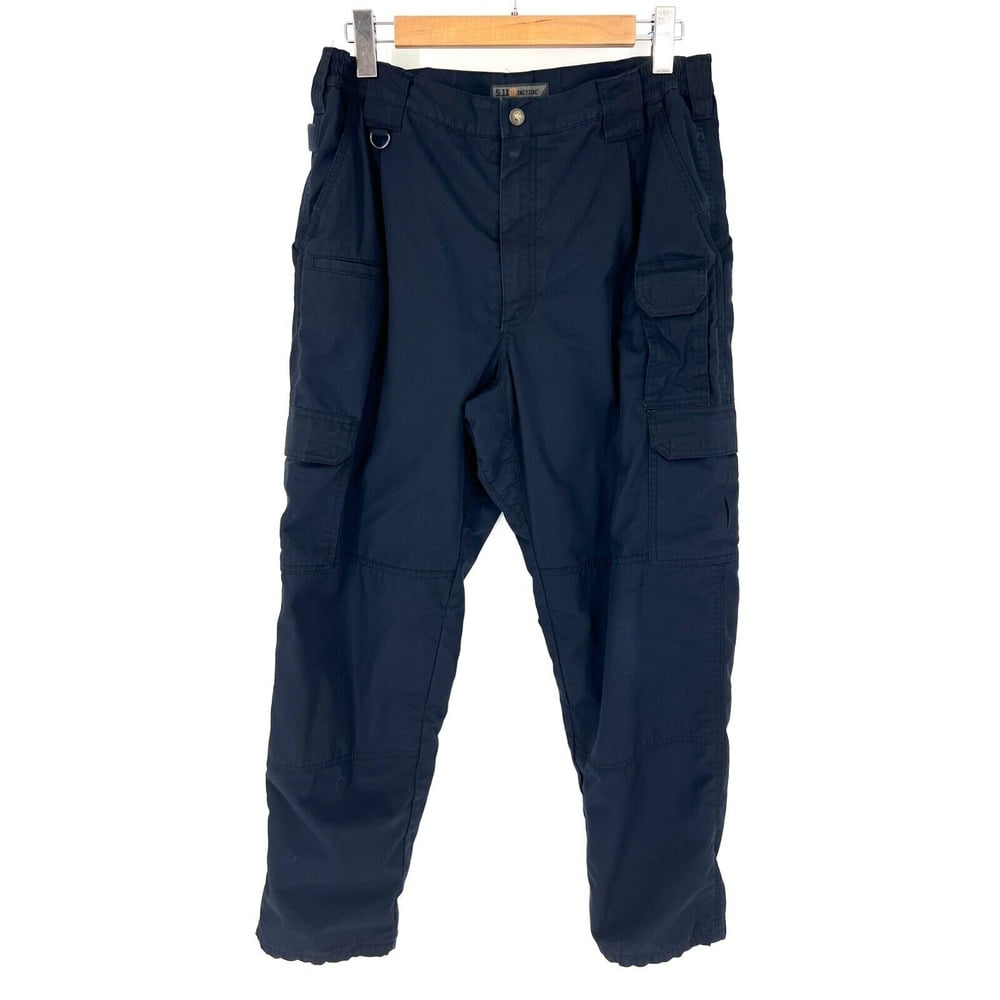 5.11 Tactical 74437 Series Taclite Flannel Cargo Pants Mens Size 36 Regular Blue