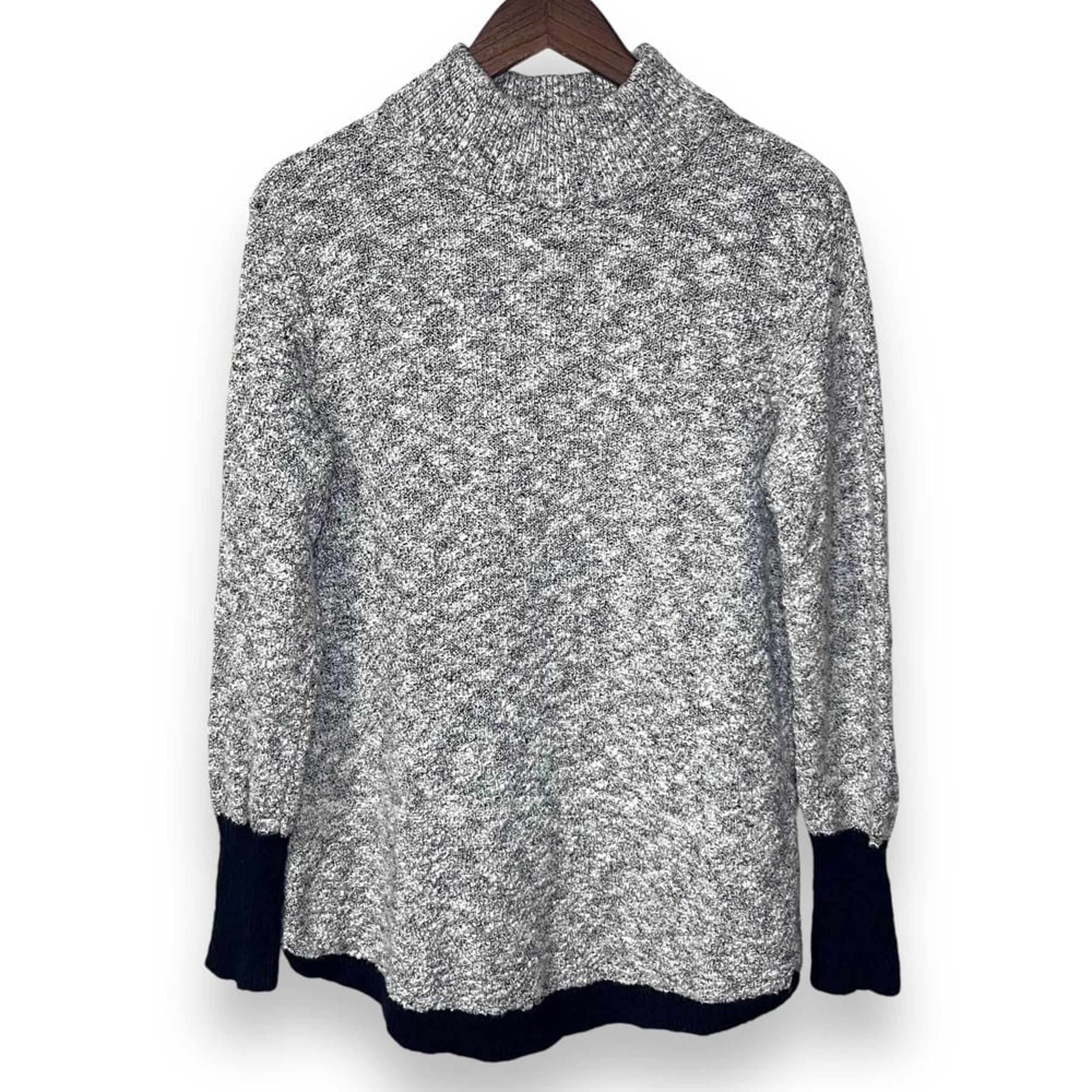 L.L. Bean Signature Cotton Linen Ragg Mock Neck Tunic Sweater Women's Small NWOT