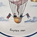 Antique Guyton 1784 France Saks Fifth Ave Balloon Flight Hand Painted Plate 9.75