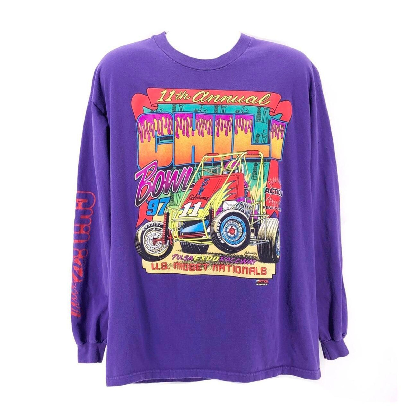 Chili Bowl US Midget Nationals Tulsa Raceway 97 shirt 90s 1990s vintage