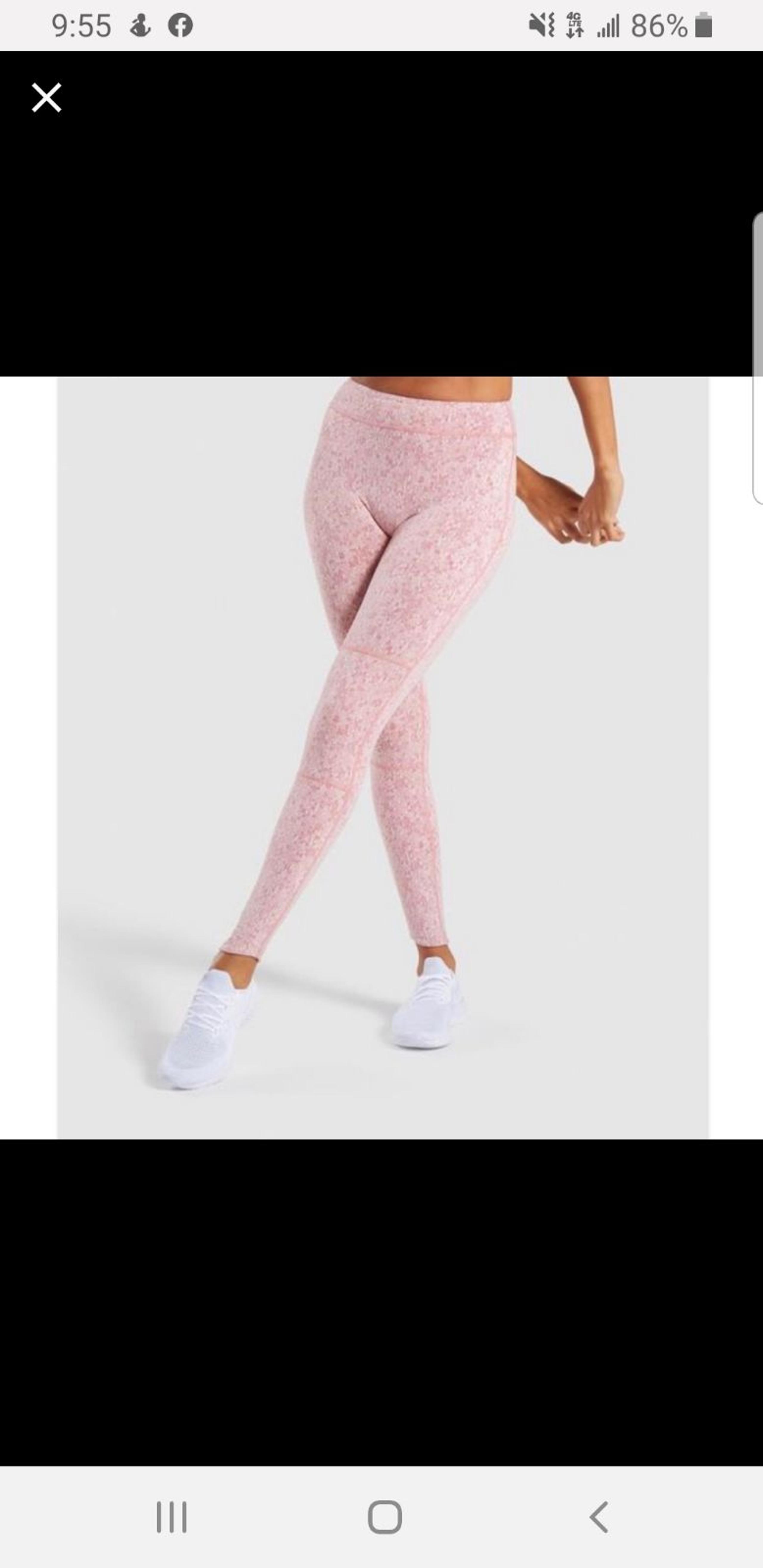 gymshark fleur texture leggings