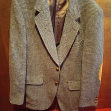 Mens blazer with elbow patches