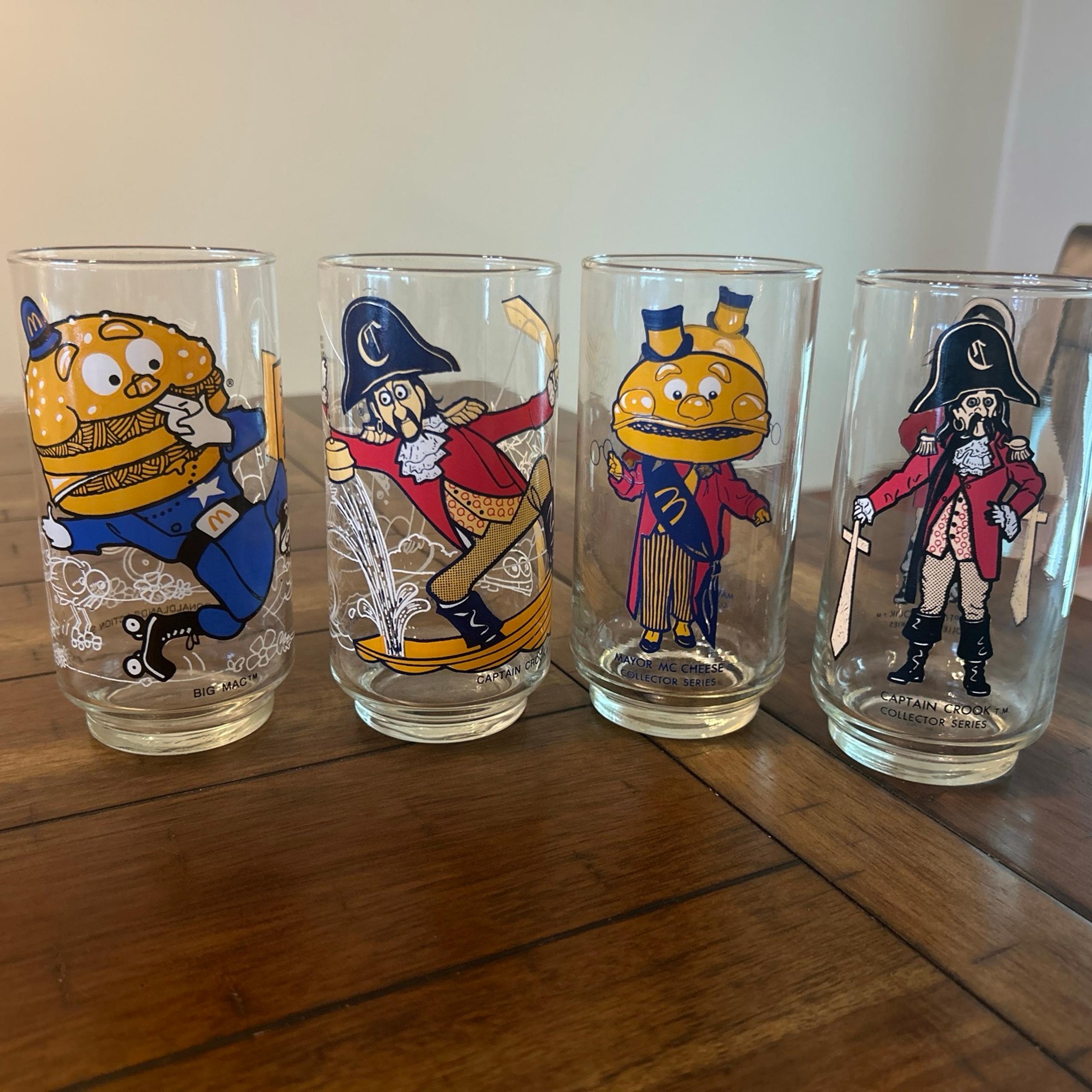 Vintage 1977 McDonald’s Collector Series Glasses – Set of 4 EUC