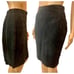 Vintage Esprit Black Suede Pencil Skirt | Size 7 W 26 - 27
