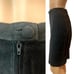 Vintage Esprit Black Suede Pencil Skirt | Size 7 W 26 - 27