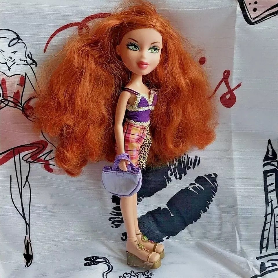 Bratz Meygan Restyled in Pre-Owned Fashion Attire Purse and Shoes