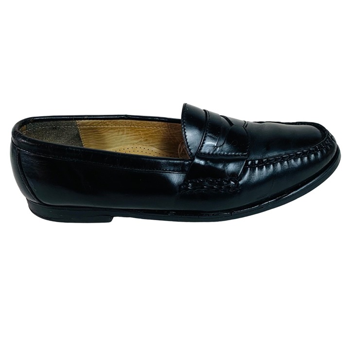 Cole Haan Mens Pinch Penny Loafer Slip On Size 9.5 D Black Leather 8750