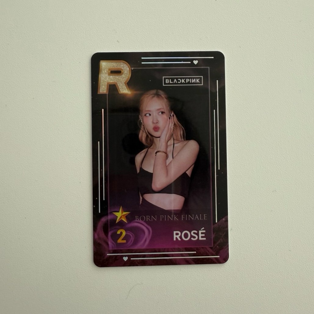 Blackpink Born Pink Superstar Rosé Rose photocard
