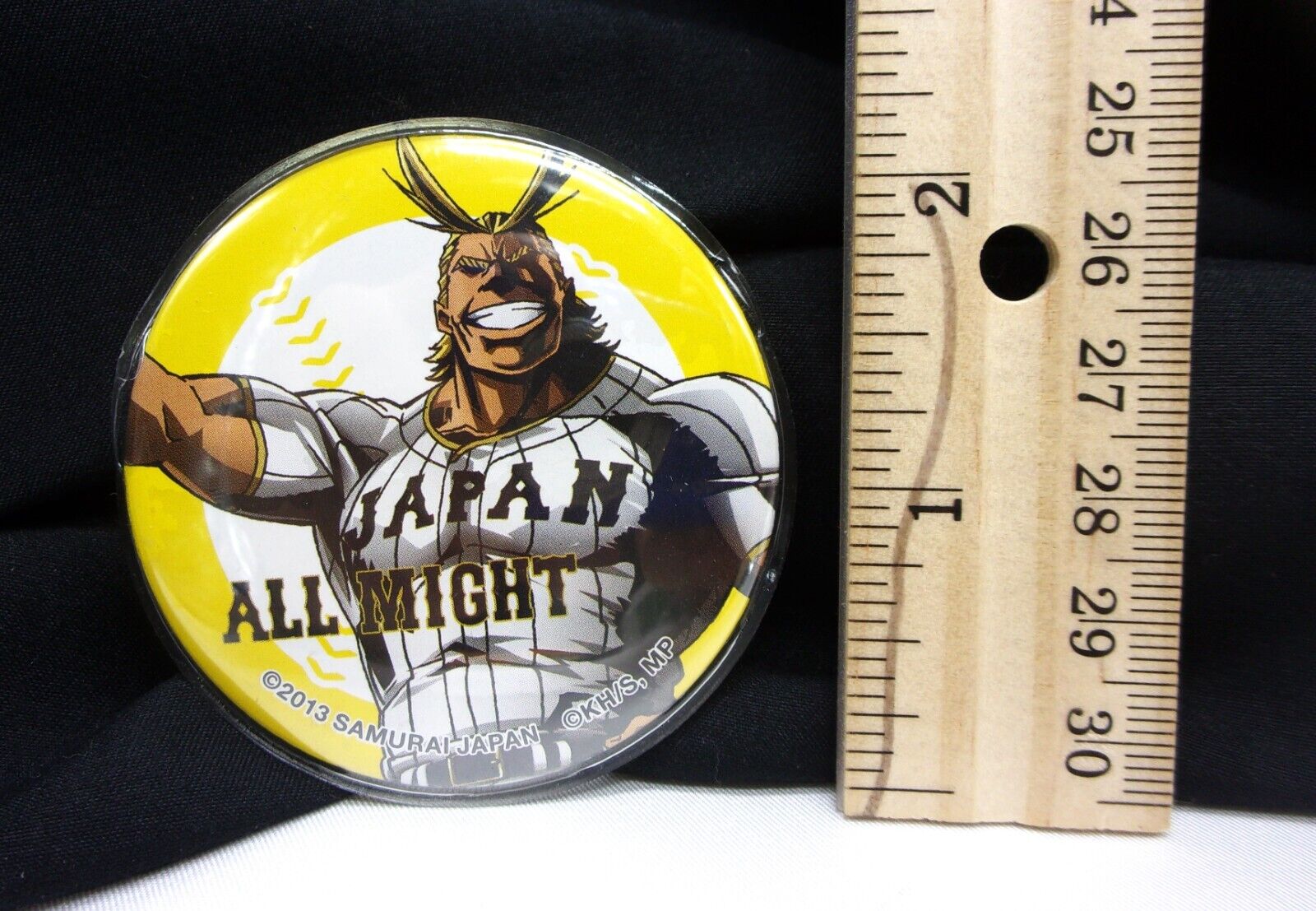 VTG All Might x Samurai Japan 2 2013 My Hero Academia Can Badge Button Pin Back